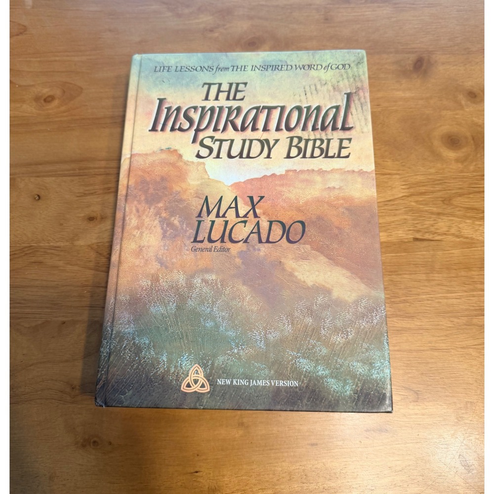The Inspirational Study Bible NKJV Max Lucado Editor Hardcover Word Bible